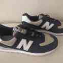 ОРИГИНАЛЬНЫЕ КРОССОВКИ New Balance ML574ESQ из Европы.  Натуральная Замша. Цвет Синий, Серый, Белый.  Размер USA 11/ UK, фотография 5
