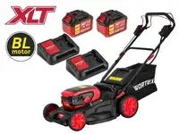 Газонокосилка аккумуляторная wortex clm 4536-4 xlt set 2334161 (с 2-мя акб)
