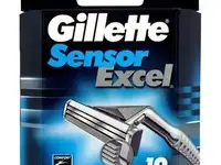 Сменные кассеты для бритья gillette sensor excel 10 шт.