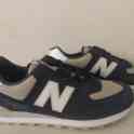 ОРИГИНАЛЬНЫЕ КРОССОВКИ New Balance ML574ESQ из Европы.  Натуральная Замша. Цвет Синий, Серый, Белый.  Размер USA 11/ UK, фотография 4