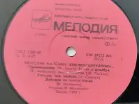 Грампластинка Вячеслав Малежик - Улочки-переулочки... 1990, фотография 5