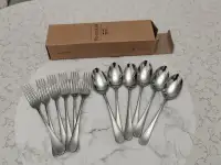 Столовые приборы Pinti Inox (Италия),-десертные ложки и вилки