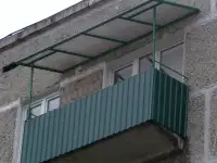 Установка Козырьков, навесов, крыш на балконе под ключ в Жодино., фотография 2