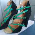 Красивые открытые туфли ZARA р. 39-40, фотография 5