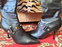 Сапоги-батфорты демисезонные женские р.37 на каблуке, б.у