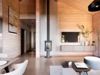 Каркасный дом 10,4х8,6 м, фотография 3