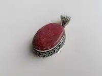 Кулон с природным родонитом., фотография 2