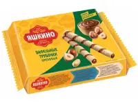 Вафельные трубочки с ореховой начинкой