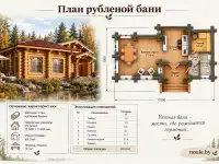 Баня из рубленого бревна
