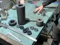 Разборный конвейерный ролик из стали и полипропилена, фотография 2