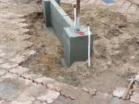 Фундамент под забор, фотография 5