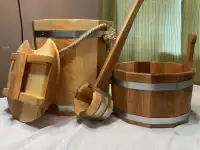 Набор для бани запарник 20 л, шайка 7,5 л, ковшик НОВЫЙ, фотография 2