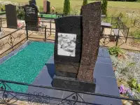 ПАМЯТНИК ГОРИЗОНТАЛЬНЫЙ НА 2ЧЕЛ. ИЗ ГРАНИТА В-0 Вилейка и н, фотография 3