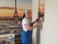 Оклейка стен обоями, фотография 2
