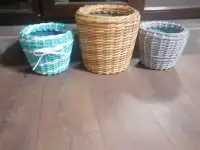 Кашпо из ротанга