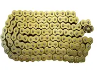Цепь 530 (120l) золотая