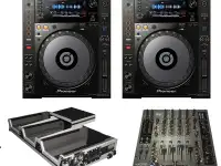Pioneer DJ set 1x Pioneer DJM-900NXS2 Mixer  2x CDJ 2000 NXS2 Hdj-2000 Mk2 Headphones