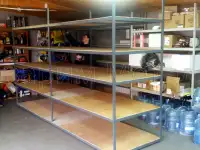 Стеллажи разборные и сварные, из металла
