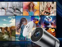 Портативный WiFi 3D Кино игровой проектор HY300 игры, беспроводные джойстики, Android 11 USB HDMI пульт ду 20.000 игр, фотография 6