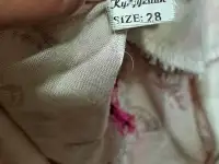 Платье розово-белое в цветы, нарядное на 4-5л, б.у, в хорошем состоянии, фотография 5