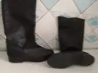 сапоги женские кожаные