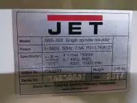 Фрезерный станок JET JWS 35X, фотография 3