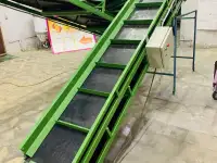 Наклонный конвейер с поперечинами для отходов овощей, фотография 2