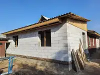 Строительство пристройки из блоков ПГС