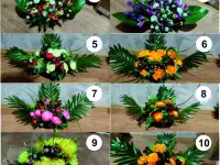 Композиции из искусственных цветов., фотография 7