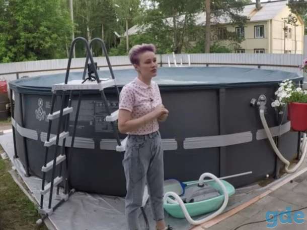 Продам круглый каркасный бассейн 547/132см, фотография 1