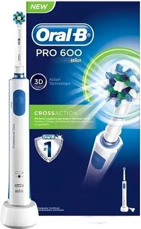 Электрическая зубная щетка braun oral-b pro 600 cross action (d16.513), фотография 1