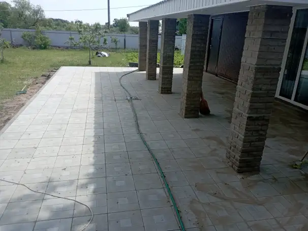 Укладка тротуарной плитки, фотография 2