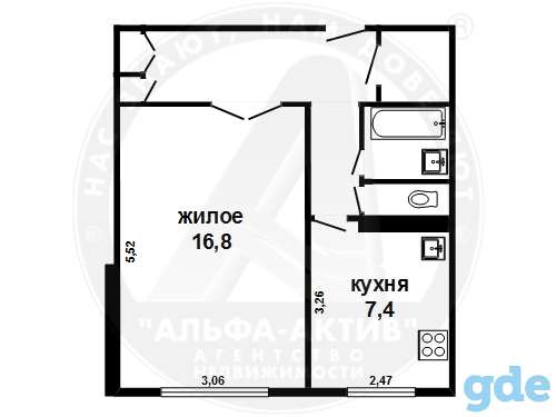 Продается однокомнатная квартира г.Брест, фотография 1
