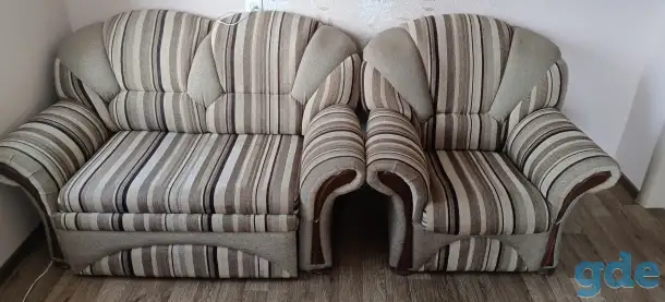 Продам диван и 2 кресла, фотография 1