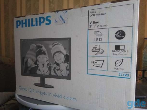 Монитор PHILIPS 21,5(54,6 см), фотография 1
