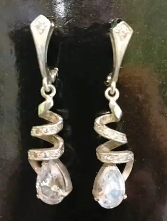 Серебряный кулон, серебряные серьги, фотография 8