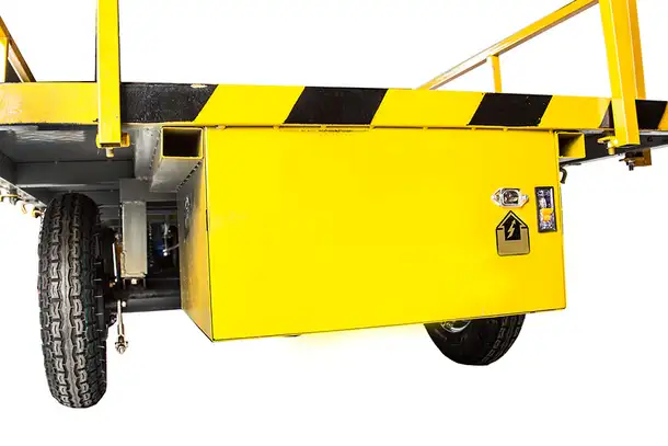 Платформенная тележка электрическая rutrike склад 2000, фотография 3