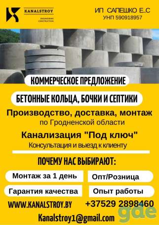 Наружная канализация и водопровод под ключ, фотография 1
