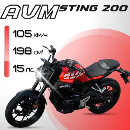 Мотоцикл AVM STING 200, фотография 1