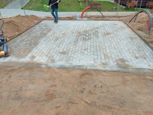 Укладка тротуарной плитки, фотография 7