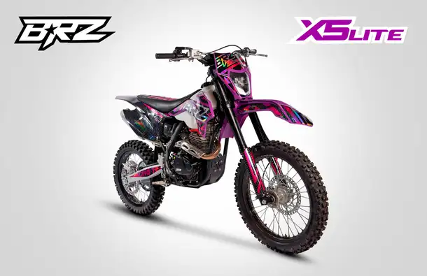 Мотоцикл brz x5 lite 19/16 (172fmm, 2023 г.) purple, фотография 1