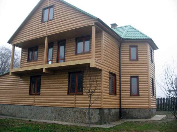 Сайдинг металлический Блок-хаус и ЭкоБрус. , фотография 4