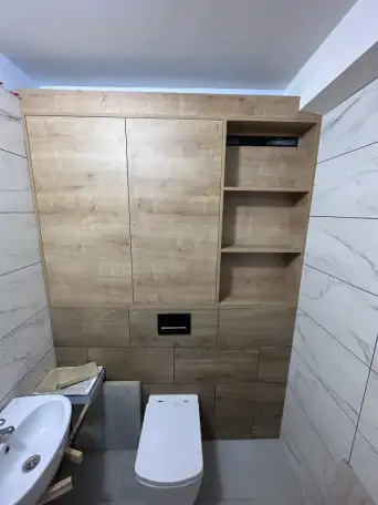 Шкаф зашивка в санузел ( ванную туалет ), фотография 3