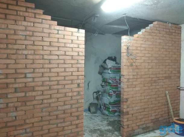 Кладка перегородок из кирпича и блока,, фотография 1