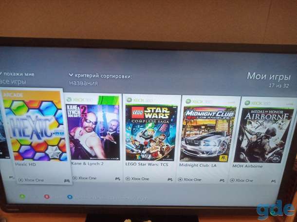 Xbox 360 32 игры + джойстики, фотография 6