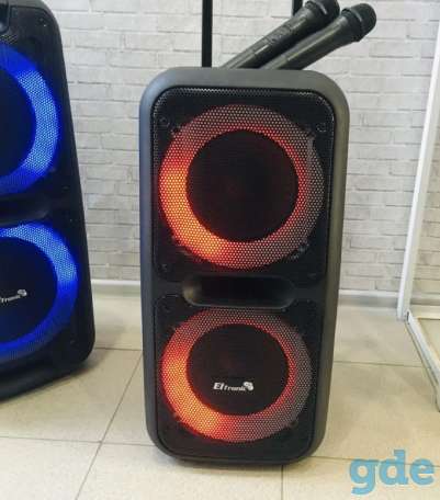 Продам Eltronic 20-14 dance box 300 минск беспроводная 800 ватт колонка с 2 радиомикрофонами, фотография 1