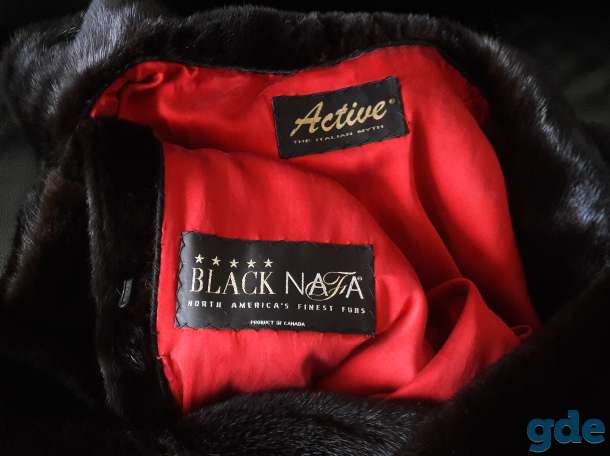 Норковая шуба black nafa 44-48 active, капюшон, фотография 5