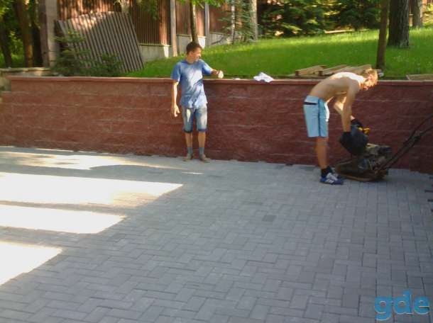 Укладка тротуарной плитки, фотография 2