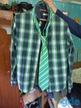 Рубашка мужская и галстук 41 ворот спина 78, фотография 1