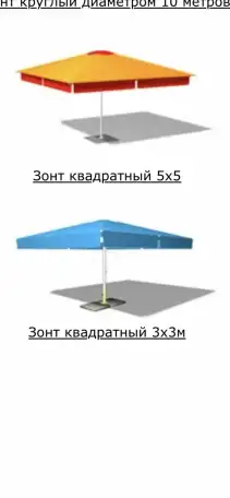 Зонт садовый 5х5, фотография 3